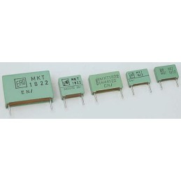 10 pcs - Vishay MKT 1822 Polyester Film Capacitor, 160 V ac, 250 V dc, ±10%, 470nF, Through Hole