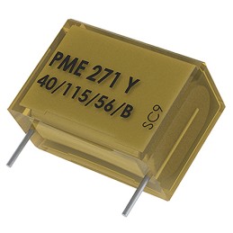 10 pcs - KEMET PME271 Paper Capacitor, 300V ac, ±20%, 2.2nF, Through Hole
