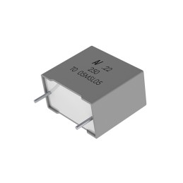 10 pcs - KEMET R60 Metallised Polyester Film Capacitor, 200 V ac, 400 V dc, ±10%, 150nF, Through Hole