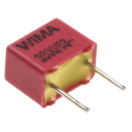 10 pcs - WIMA FKP2 Polypropylene Film Capacitor, 40 V ac, 63 V dc, ±5%, 3.3nF, Through Hole