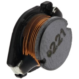 2 pcs - Wurth, WE-PD4 Unshielded Wire-wound SMD Inductor with a Ferrite Core, 220 μH ±10% Wire-Wound 900mA Idc