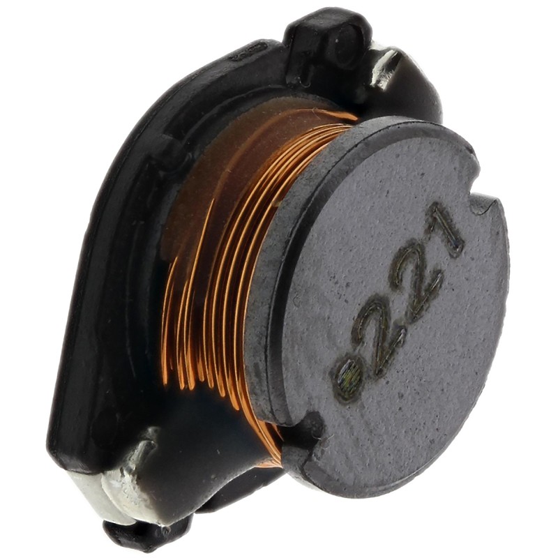 2 pcs - Wurth, WE-PD4 Unshielded Wire-wound SMD Inductor with a Ferrite Core, 220 μH ±10% Wire-Wound 900mA Idc