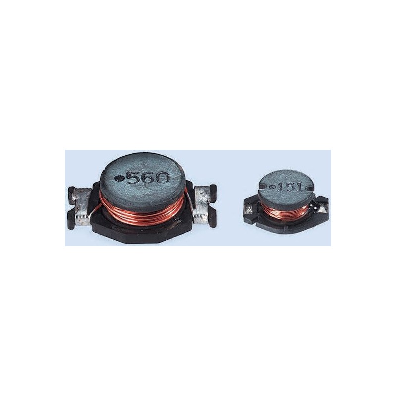 2 pcs - Wurth, WE-PD4 Unshielded Wire-wound SMD Inductor with a Ferrite Core, 4.7 μH ±20% Wire-Wound 5A Idc