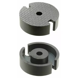 2 pcs - EPCOS N48 P 36/22 Transformer Ferrite Core, 7600nH, For Use With Resonant Circuit Inductors