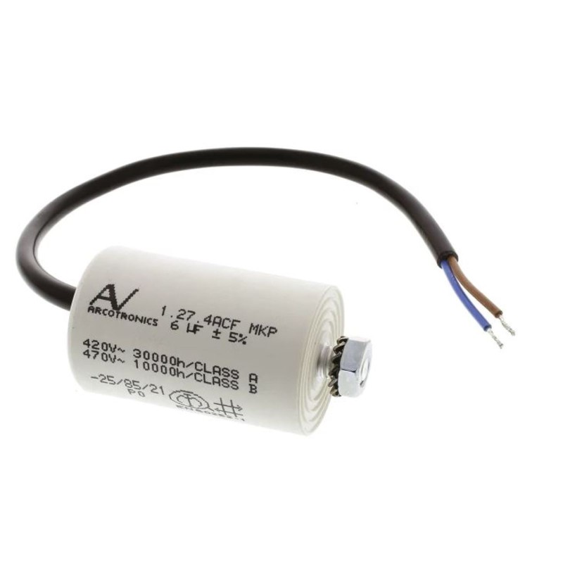 2 pcs - KEMET C27 Polypropylene Film Capacitor, 470V ac, ±5%, 3μF, Through Hole