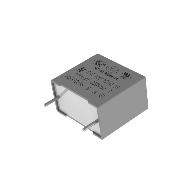 2 pcs - KEMET R41T Polypropylene Capacitor PP, 300V ac, 0.1, 680nF, Through Hole