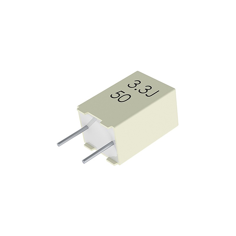 20 pcs - KEMET R82 Polyester Film Capacitor, 40 V ac, 63 V dc, ±10%, 1μF