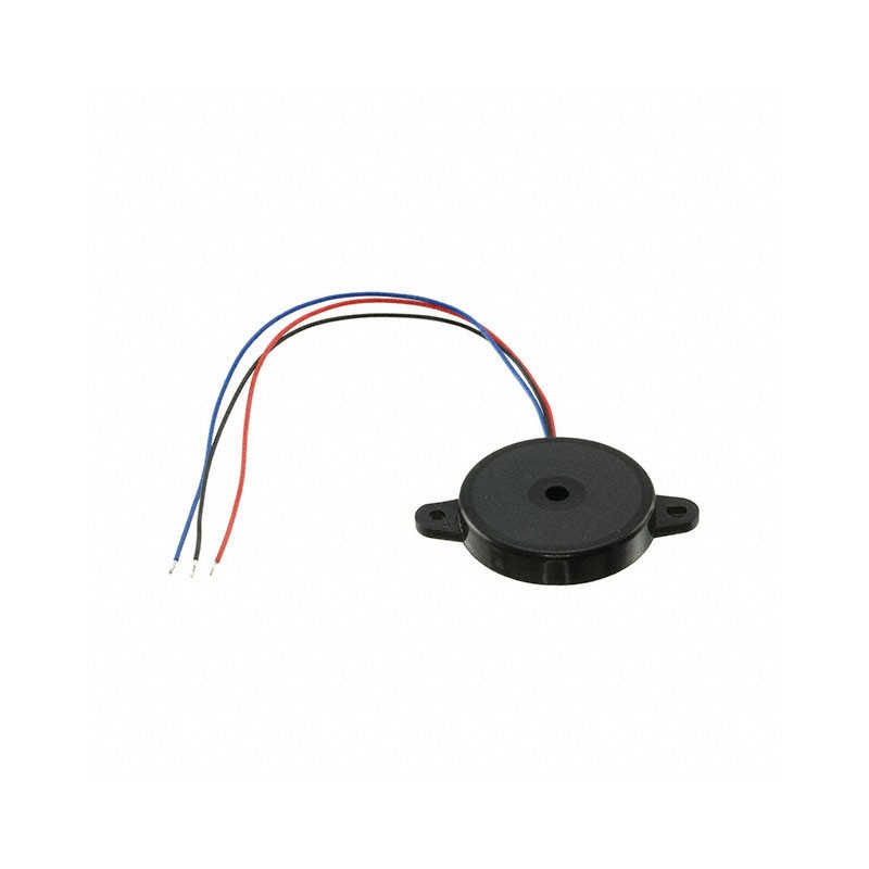 10 pcs : PT-2045FWQ - BUZZER PIEZO 12V 24MM FLANGE