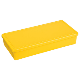 10 pcs : 6698TF - BOX PLAS YELLOW 6.75'L X 3.19'W