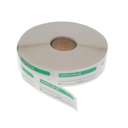 10 pcs : QLL402 - LABEL ID/RATINGS 2'X0.75' GR/WHT
