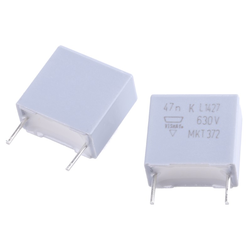 25 pcs - Vishay MKT 372, MKT372 Polyester Film Capacitor, 250 V ac, 630 V dc, ±10%, 47nF, Through Hole