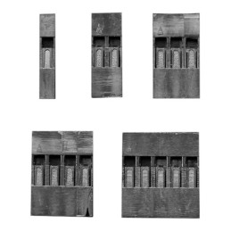 10 pcs : 3145 - SMALL SINGLE ROW WIRE HOUSING PA