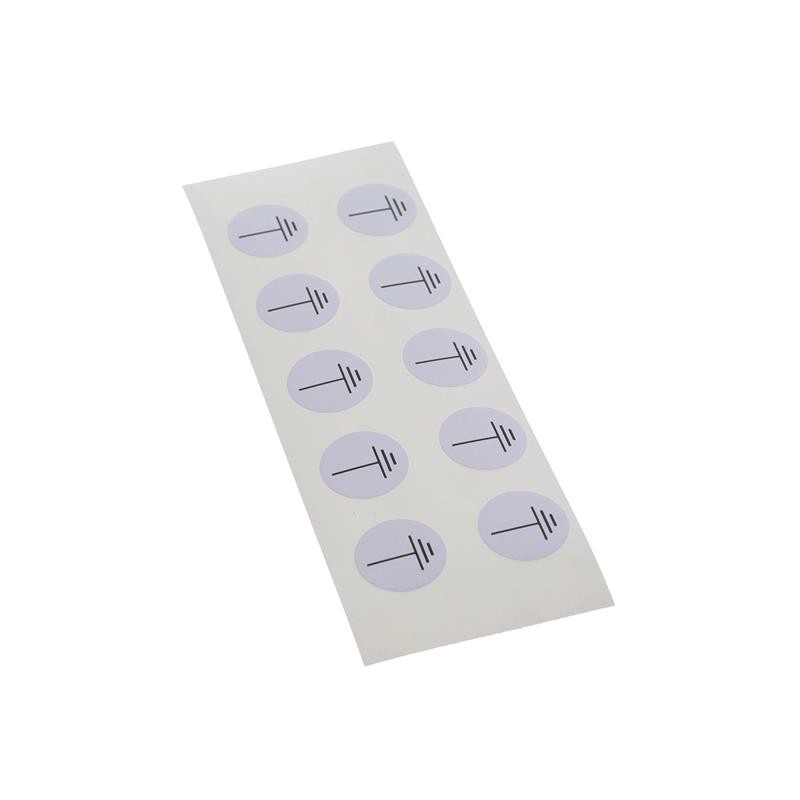 10 pcs : LKZ12B3 - LABEL ID/RATINGS 0.49'DIA BK/WHT