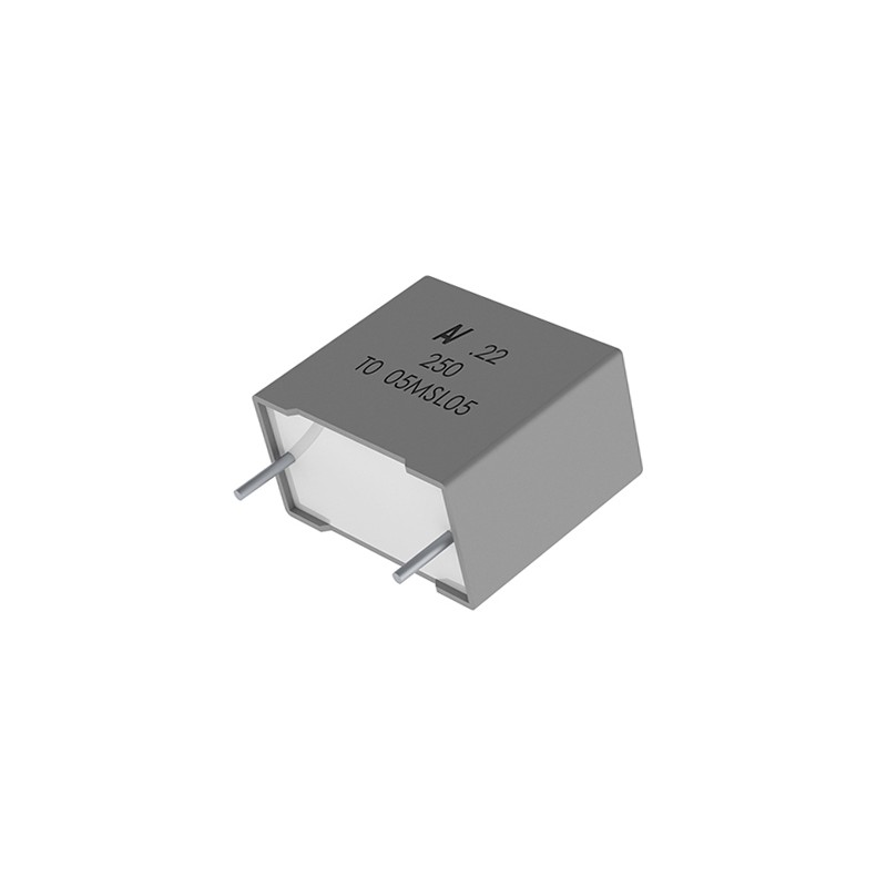 25 pcs - KEMET R60 Metallised Polyester Film Capacitor, 160 V ac, 250 V dc, ±10%, 220nF, Through Hole