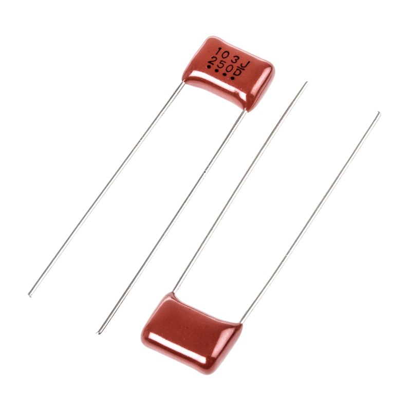25 pcs - Panasonic ECQE(F) Polyester Film Capacitor, 250V dc, ±5%, 10nF, Through Hole