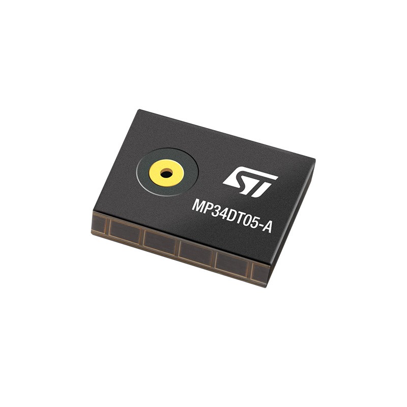 10 pcs : MP34DT05TR-A - MIC MEMS DIGITAL PDM OMNI -26DB