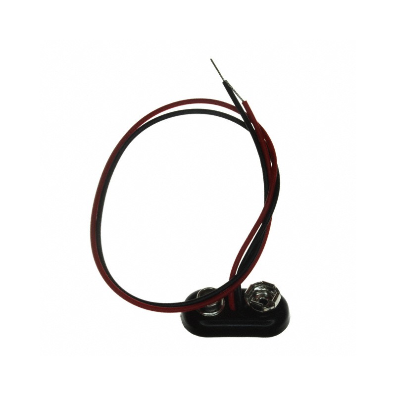 10 pcs : 2243 - BATT CONN SNAP 9V 1 CEL 8' LEADS