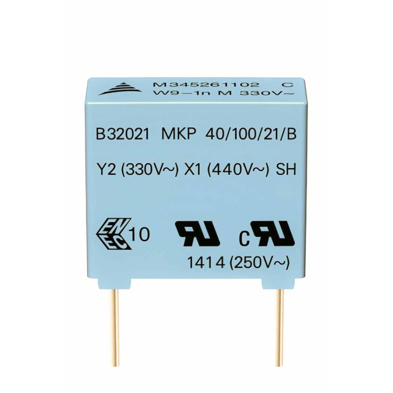 25 pcs - EPCOS B32021 Polypropylene Film Capacitor, 300V ac, ±20%, 1.5nF, Through Hole