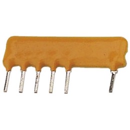 25 pcs - Vishay, ORN 1kΩ ±0.1% VOLT/D Resistor Array, 5 Resistors, 0.6W total, SIP, Through Hole