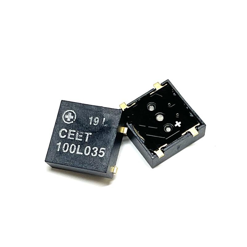10 pcs : CT10E-04S283-4 - BUZZER MAGNETIC 3.6V 10X10MM SMD