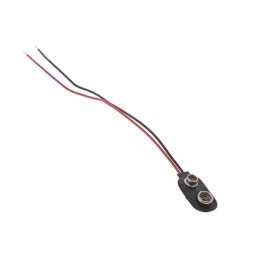 10 pcs : ACC-9VCLIP-233M - BATT CONN SNAP 9V 1 CELL 6' LEAD