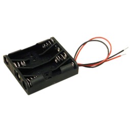 10 pcs : BH4AAAW - BATT HOLDER AAA 4 CELL WIRE LEAD