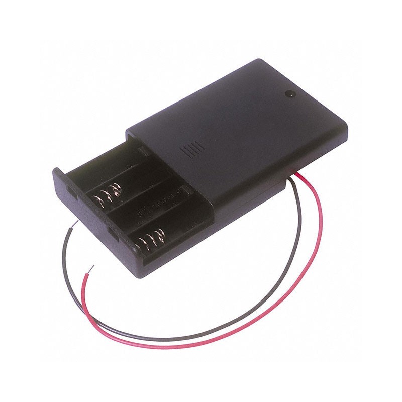 10 pcs : SBH441A - BATT HOLDER AAA 4 CELL 6' LEADS