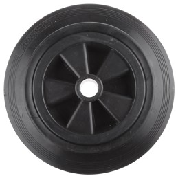 1 pcs - Guitel Hervieu Black Rubber Ageing Resistant Trolley Wheel, 200kg