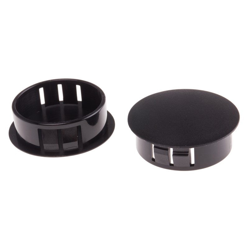 100 pcs - RS PRO Blanking Plug, 30.1mm Hole Diameter, Nylon 66, 34.2mm Diameter, Unthreaded