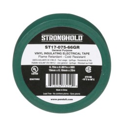 10 pcs : ST17-075-66GR - TAPE ELECTRICAL GREEN 3/4'X22YDS