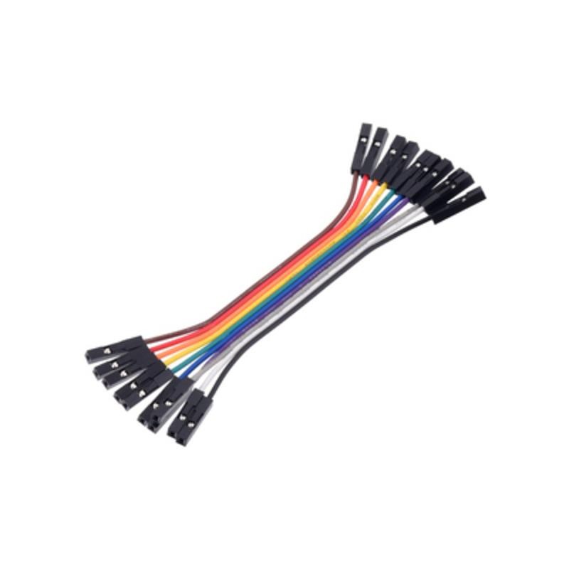 10 pcs : 4560 - JUMPER 10-WIRE RIBBON F-F 3'