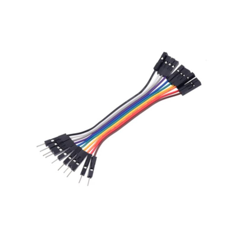 10 pcs : 4561 - JUMPER 10-WIRE RIBBON M-F 3'