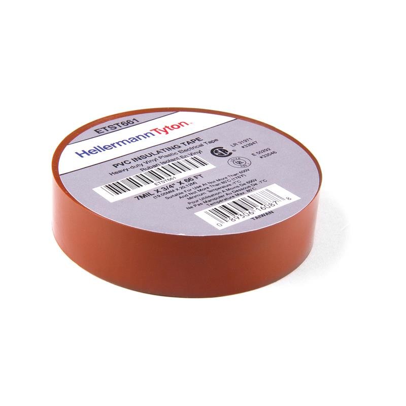 10 pcs : ETST663 - TAPE ELECT ORANGE 3/4'X22YDS
