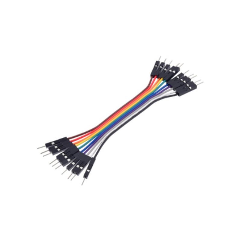 10 pcs : 4562 - JUMPER 10-WIRE RIBBON M-M 3'