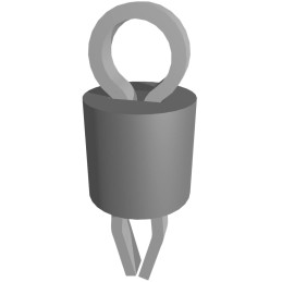 10 pcs : 5278 - PC TEST POINT COMPACT GRAY