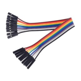 10 pcs : 4563 - JUMPER 10-WIRE RIBBON F-F 6'
