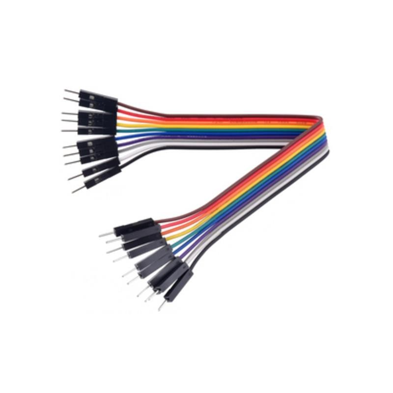 10 pcs : 4565 - JUMPER 10-WIRE RIBBON M-M 6'