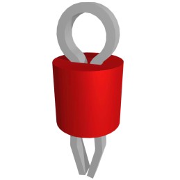 10 pcs : 5270 - PC TEST POINT COMPACT RED