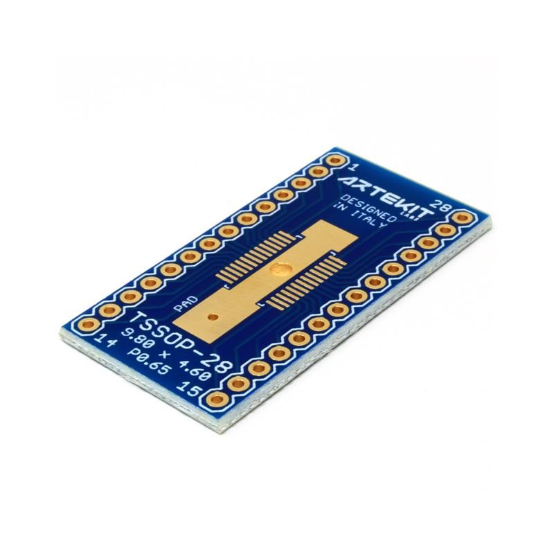 10 pcs : DA-TSSOP28-P65 - TSSOP-28 TO DIP ADAPTER