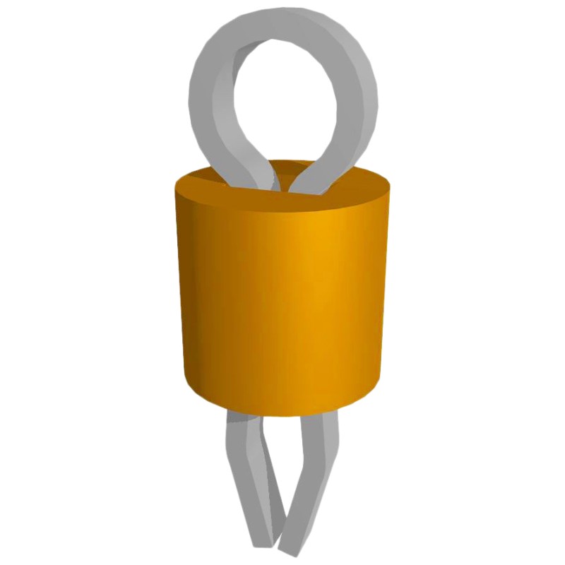 10 pcs : 5273 - PC TEST POINT COMPACT ORANGE