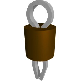 10 pcs : 5275 - PC TEST POINT COMPACT BROWN