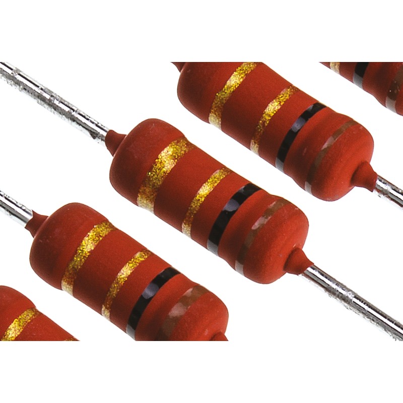 10 pcs - Vishay 1Ω Metal Film Resistor 2W ±5% PR02000201008JA100