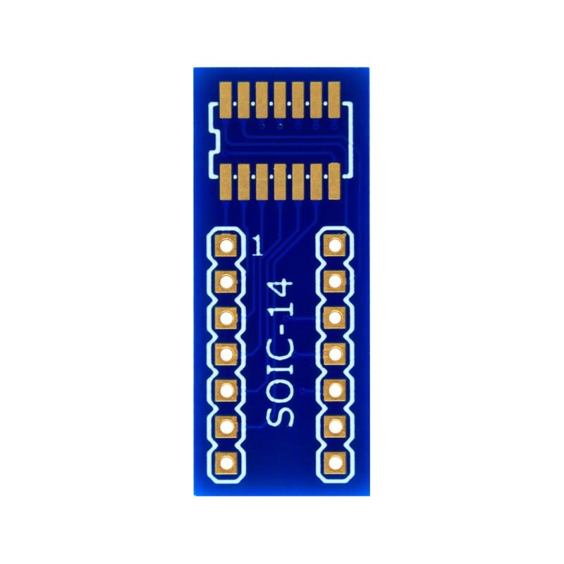 10 pcs : DA-SOIC14-P127 - SOIC-14 TO DIP ADAPTER