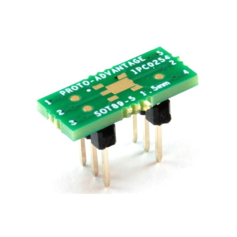 10 pcs : IPC0254 - SOT89-5 TO DIP-6 SMT ADAPTER (1.