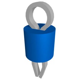 10 pcs : 5277 - PC TEST POINT COMPACT BLUE