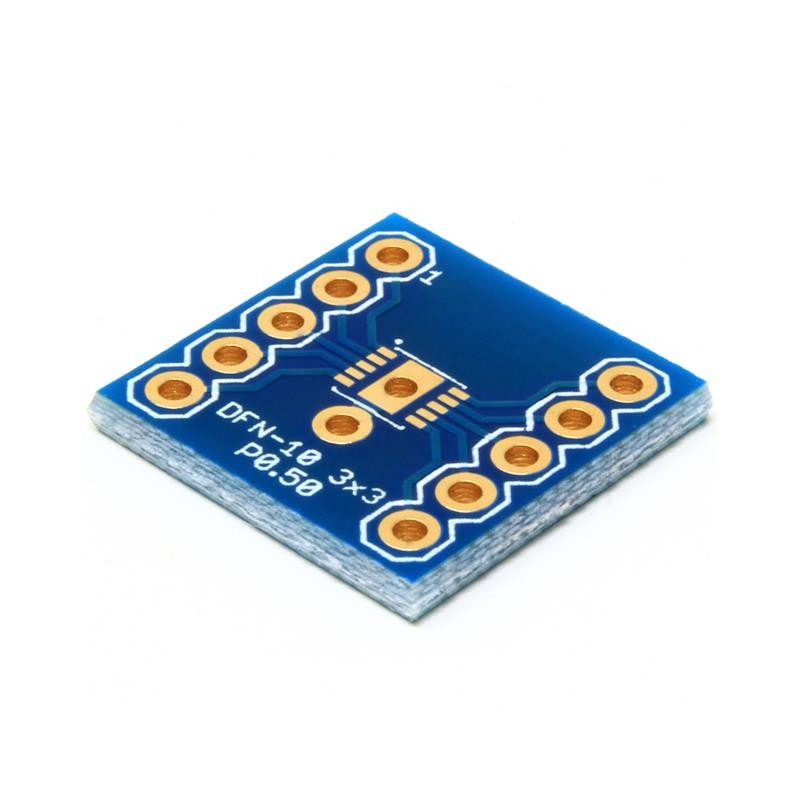 10 pcs : DA-DFN10-3X3P50 - DFN-10 TO DIP ADAPTER