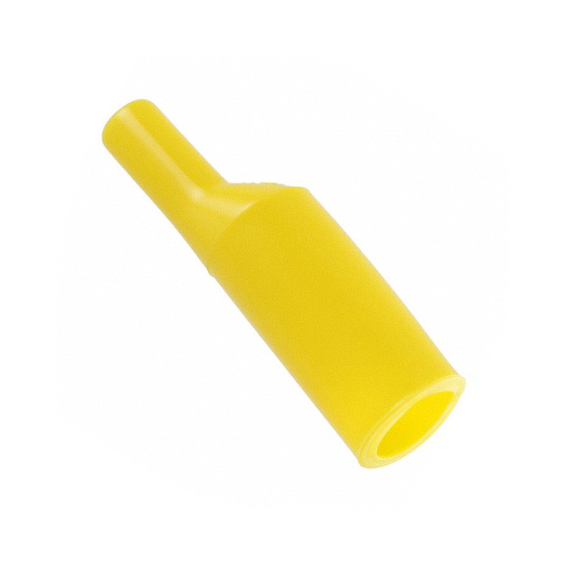 10 pcs : BU-62-4 - INSULATOR-ALLIGATOR CLIP PVC YEL