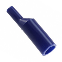 10 pcs : BU-62-6 - INSULATOR-ALLIGATOR CLIP PVC BLU