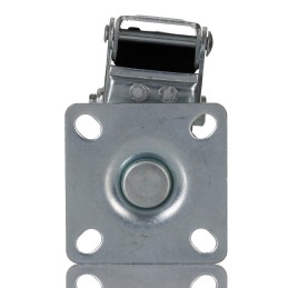 1 pcs - RS PRO Braked Swivel Castor Wheel, 50kg Capacity, 50mm Wheel