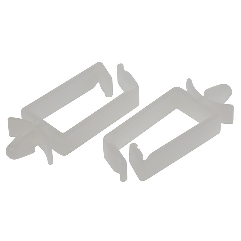 1 Bag of 100 - RS PRO Natural Nylon Saddle Clip